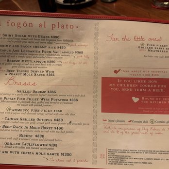 Micaela Mar & Leña - Menu - Seafood Near Me - Mérida, YUC Micaela Mar & Leña - Menu - Seafood Near Me - Mérida, YUC