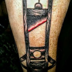 Ink & Honor Tattoos - Guillotine by Artist Richie Newman