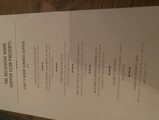 Menu photo 2 Belvedere Room Bakersfield, CA