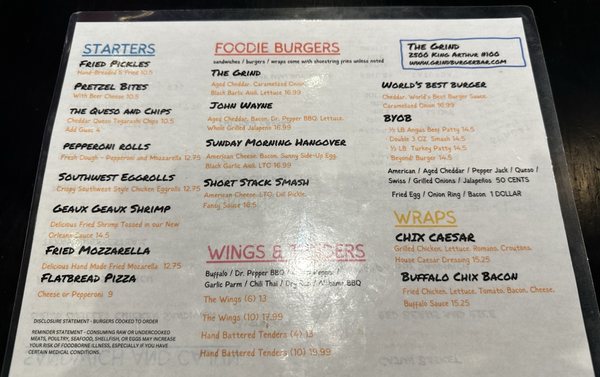 The Grind Burger Bar Castle Hills by null