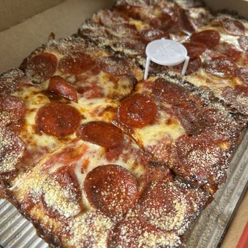 Jet's Pizza - 8 Corner Pizza pepperoni with Turbo Crust requested well done - Pizza Near Me - Flat Rock, Michigan