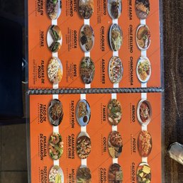 Menu as of October 2024 Menu as of October 2024