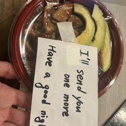 An example of kindness from the people at the restaurant! An example of kindness from the people at the restaurant!