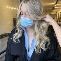 Salon 120 West - Brightened up with a full balayage and waves by Kasey!