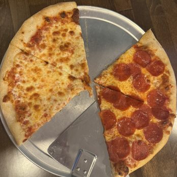 Joey's Pizzeria - 1/2 cheese 1/2 pepperoni - Pizza Near Me - North Charleston, South Carolina Joey's Pizzeria - 1/2 cheese 1/2 pepperoni - Pizza Near Me - North Charleston, South Carolina