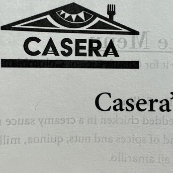 Casera Latin Kitchen and Bakery - Top of the paper menu. - Peruvian Near Me - Oceanside, California