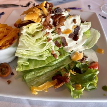 Ruth's Chris Steak House - Wedge salad (I took blue crumbles off and got ranch) - Steakhouses Near Me - Cincinnati, Ohio Ruth's Chris Steak House - Wedge salad (I took blue crumbles off and got ranch) - Steakhouses Near Me - Cincinnati, Ohio