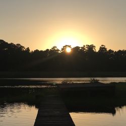 Lake Tombigbee Campgrounds - Evening at island