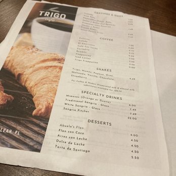 Trigo Café - Menu - Cuban Near Me - Hialeah, Florida Trigo Café - Menu - Cuban Near Me - Hialeah, Florida