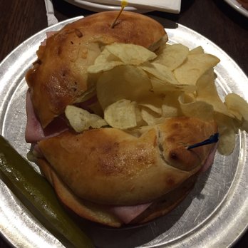 Pretzel and Pizza Creations - Pretzel bagel is awesome. Ham and Swiss bagel sandwich. - Pizza Near Me - Hagerstown, Maryland