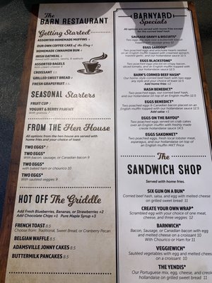 Menu photo 4 The Barn Little Compton, RI Menu photo 4 The Barn Little Compton, RI