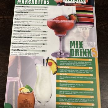 Don Tapatío - Alcohol menu - Mexican Near Me - Minot, North Dakota Don Tapatío - Alcohol menu - Mexican Near Me - Minot, North Dakota