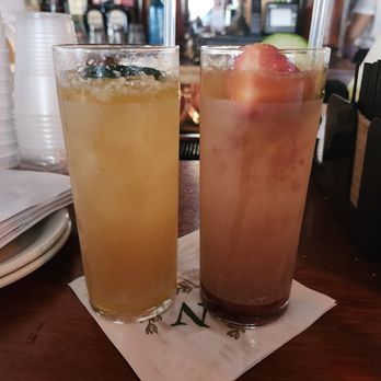 Napoleon House - Regular Pimm's cup and strawberry Pimm's cup - American Near Me - New Orleans, Louisiana Napoleon House - Regular Pimm's cup and strawberry Pimm's cup - American Near Me - New Orleans, Louisiana