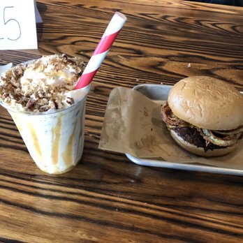 LR Burger - Bourbon Pecan shake and BBQ burger. - Burgers Near Me - Monroe, Georgia LR Burger - Bourbon Pecan shake and BBQ burger. - Burgers Near Me - Monroe, Georgia