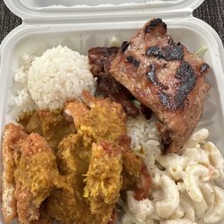 Ohana Hawaiian BBQ - 1/2 Curry Chicken Katsu, 1/2 Bbq Chicken