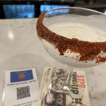 Cascalote Latin Bistro - My favorite. Coconut lime margarita with tamarind chipotle Tajin rim. Had it on happy hour.. $11. A little pricey but worth it. - Latin American Near Me - New York, New York Cascalote Latin Bistro - My favorite. Coconut lime margarita with tamarind chipotle Tajin rim. Had it on happy hour.. $11. A little pricey but worth it. - Latin American Near Me - New York, New York
