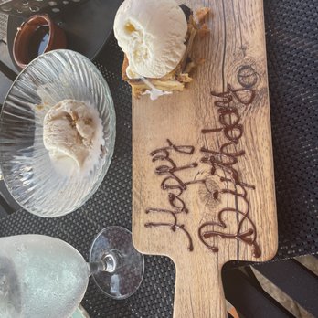 Bolero Restaurante - Happy Birthday bread pudding - Tapas/Small Plates Near Me - Temecula, California