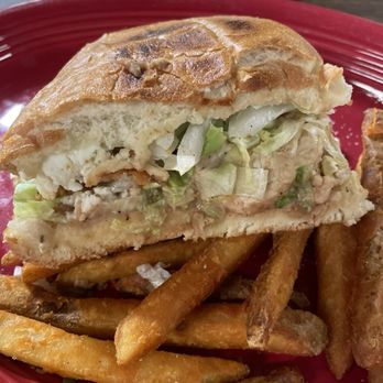 Fiesta's Tex Mex - Caddo Mills - Chicken Torta and seasoned french fries - Mexican Near Me - Caddo Mills, Texas Fiesta's Tex Mex - Caddo Mills - Chicken Torta and seasoned french fries - Mexican Near Me - Caddo Mills, Texas