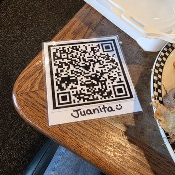 Black Bear Diner Milpitas - QR code to leave a yelp review - Diners Near Me - Milpitas, California