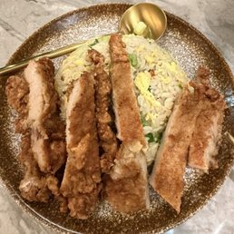 Pork chop fried rice Pork chop fried rice