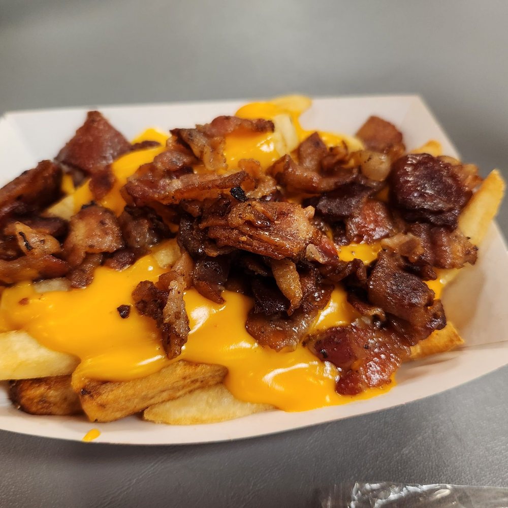 El Sabroso Hot Dog - fries with cheese and bacon - Hot Dogs Near Me - Phoenix, Arizona El Sabroso Hot Dog - fries with cheese and bacon - Hot Dogs Near Me - Phoenix, Arizona