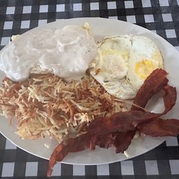 Two Medium, perfect crispy hashbrowns and bacon. Two Medium, perfect crispy hashbrowns and bacon.