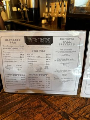 Menu photo 6 West Oak Coffee Bar Denton, TX