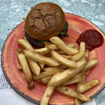 Tapoco Tavern - Tapoco Lodge Burger with fries - Resorts Near Me - Robbinsville, North Carolina