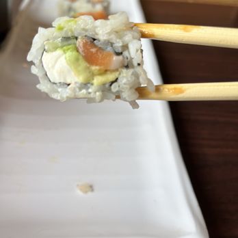 Sushi Tomo - TINY amount of salmon for $11 on the Philly roll. - Sushi Bars Near Me - San Bernardino, California Sushi Tomo - TINY amount of salmon for $11 on the Philly roll. - Sushi Bars Near Me - San Bernardino, California