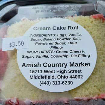 Amish Country Market - Cream cake roll - Donuts Near Me - Middlefield, Ohio Amish Country Market - Cream cake roll - Donuts Near Me - Middlefield, Ohio
