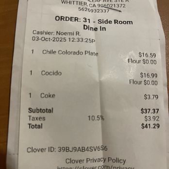 Greenleaf Cafe - Receipt- Terrible service - Breakfast & Brunch Near Me - Whittier, California Greenleaf Cafe - Receipt- Terrible service - Breakfast & Brunch Near Me - Whittier, California