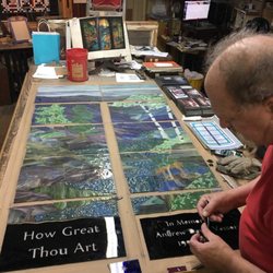 J E G Stain Glass - Memorial window Jack was working on