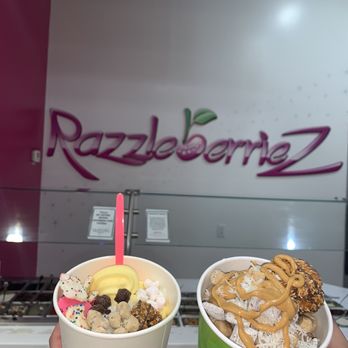 Razzleberriez - It was about $10-14 for each of our cups! But SO TASTY AND FUN despite the price! - Ice Cream & Frozen Yogurt Near Me - Glendale, Arizona