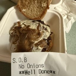 Ordered no onions, got onions Ordered no onions, got onions