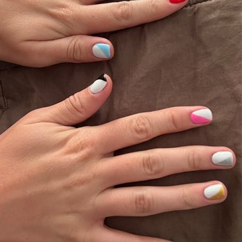 Sunshine Nails & Spa - 4 week old Marbled "ocean" nails from April and Taylor Swift "Eras Tour" nails done today - Nail Salons Near Me - Broomfield, Colorado Sunshine Nails & Spa - 4 week old Marbled "ocean" nails from April and Taylor Swift "Eras Tour" nails done today - Nail Salons Near Me - Broomfield, Colorado