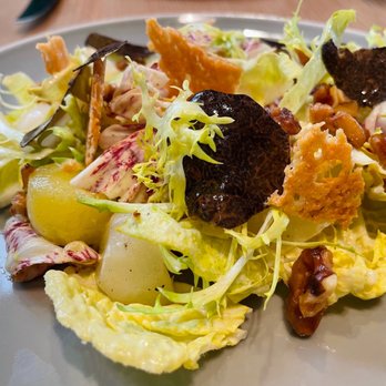Knife Pleat - BLACK & WHITE SALAD - French Near Me - Costa Mesa, California Knife Pleat - BLACK & WHITE SALAD - French Near Me - Costa Mesa, California