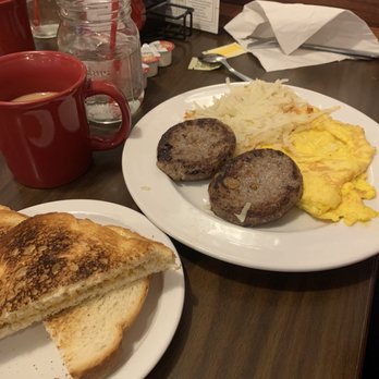 Bob Evans - Colleen's "scrambled" eggs and sausage - Breakfast & Brunch Near Me - Mansfield, Ohio