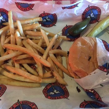 Riscky's BBQ - Famous Sliced Beef Brisket Sandwich sandwich with Home Style French Fries. DELICIOUS! - Barbeque Near Me - Fort Worth, Texas Riscky's BBQ - Famous Sliced Beef Brisket Sandwich sandwich with Home Style French Fries. DELICIOUS! - Barbeque Near Me - Fort Worth, Texas