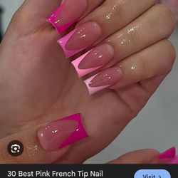 The Colorful Nail & Spa - What I asked for but with just one pink