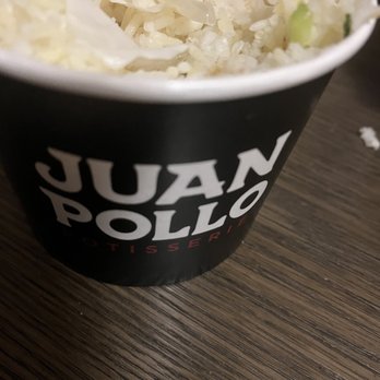 Juan Pollo - Piece of Glove inside the rice - Chicken Wings Near Me - Anaheim, California