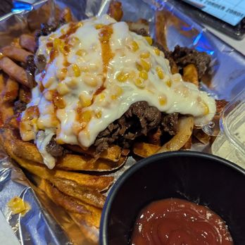 Chon Dak - Bulgogi fries with corn cheese - Bars Near Me - Gardena, California Chon Dak - Bulgogi fries with corn cheese - Bars Near Me - Gardena, California