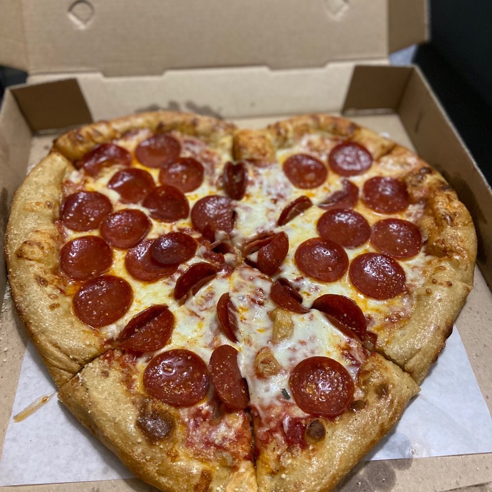 Mellow Mushroom Woodstock - Pepperoni Pizza --- special request for heart shaped on Valentines - Pizza Near Me - Woodstock, Georgia Mellow Mushroom Woodstock - Pepperoni Pizza --- special request for heart shaped on Valentines - Pizza Near Me - Woodstock, Georgia