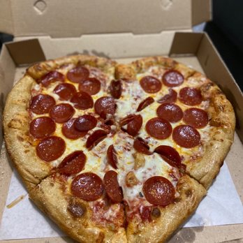 Mellow Mushroom Woodstock - Pepperoni Pizza --- special request for heart shaped on Valentines - Pizza Near Me - Woodstock, Georgia