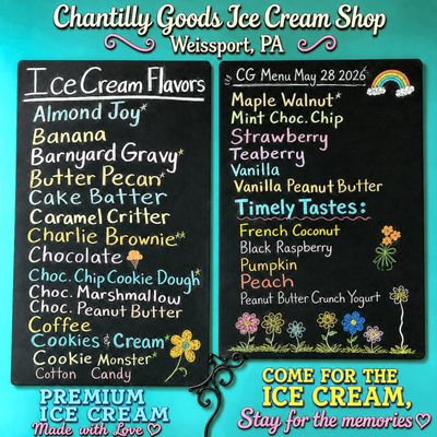 Menu photo 1 Chantilly Goods Weissport, PA