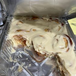 Sinister Swine - Cinnamon rolls with a butter cream cheese frosting.