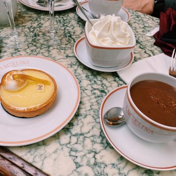 Angelina - Hot chocolate and lemon tarte - Breakfast & Brunch Near Me - Paris, 75