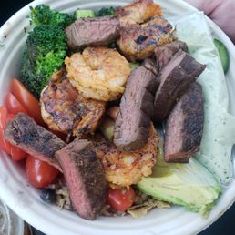Surf and Turf Bowl. Added Broccoli