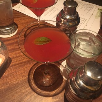 Seasons 52 - Strawberry and basil infusion - New American Near Me - Edison, New Jersey Seasons 52 - Strawberry and basil infusion - New American Near Me - Edison, New Jersey