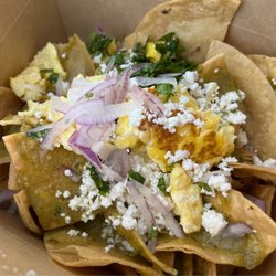 Cajaquiles - Poblano chilaquiles