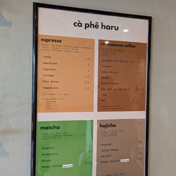 Ca Phe Haru - Not much drink options - Coffee & Tea Near Me - Elk Grove, California